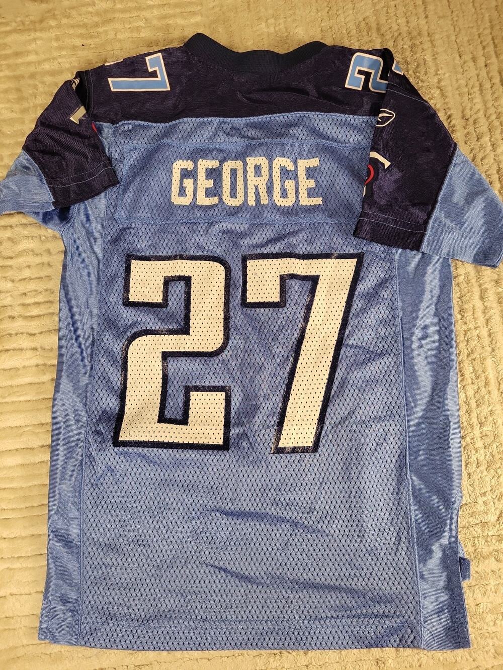Reebok Eddie George Tennessee Titans Football Jersey Youth Small Boys Kids